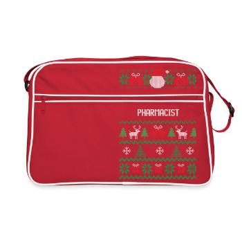 Un joyeux pharmacien - Sac Retro - rouge/blanc - Devant