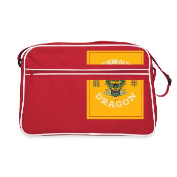 L’année du dragon 2024 - Sac Retro - rouge/blanc - Devant