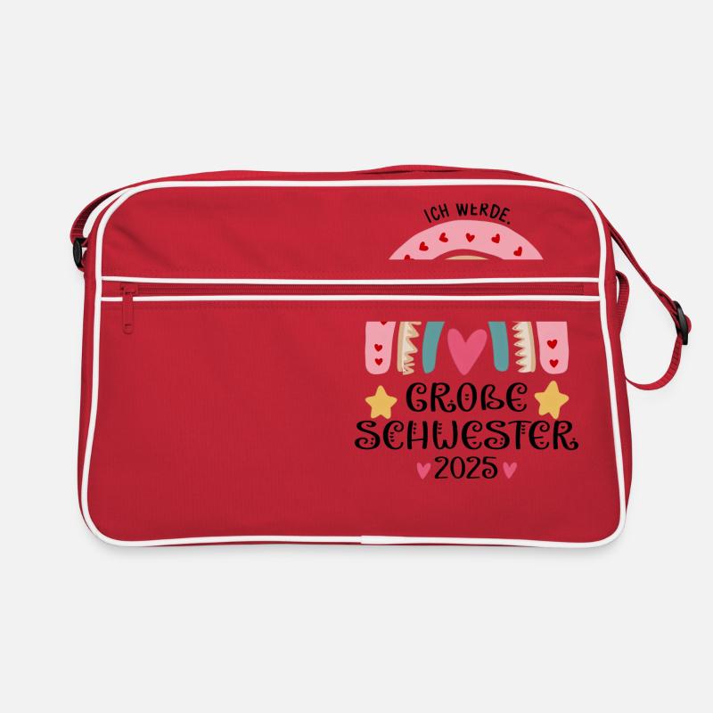 Ich Werde Große Schwester 2025 Retro Tasche