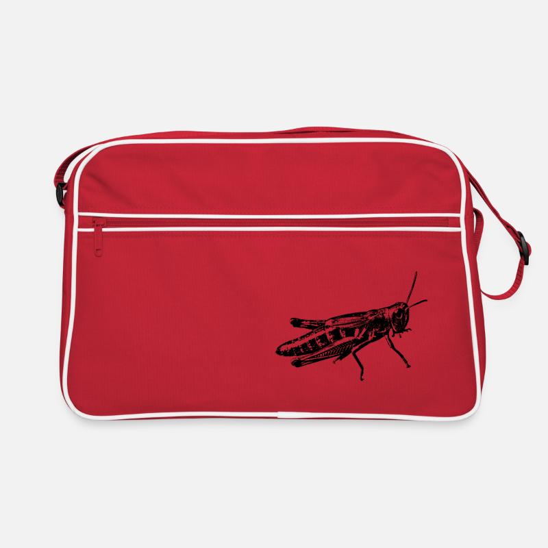 grasshopper graphic - Retro Tasche - Rot/Weiß
