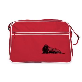 Graphique de morse - Sac Retro - rouge/blanc - Devant