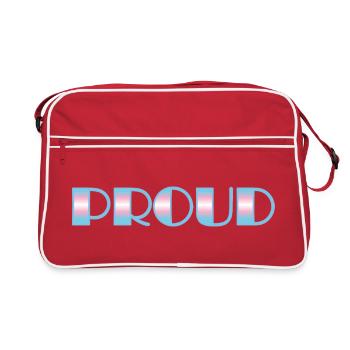 Trans Pride - Transgender Flag  Colours - Retro Bag - red/white - Front