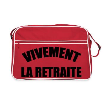 Strongly Retreat! - Retro Bag - red/white - Front