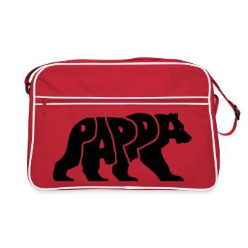 Pappa Björn bär - Sac Retro - rouge/blanc - Devant