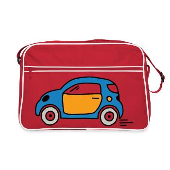 Auto - Retro Tasche - Rot/Weiß - Vorne