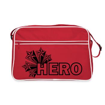 Mon étoile héroïque - Sac Retro - rouge/blanc - Devant