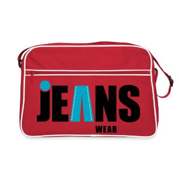 Jeans Wear with a dot - Retro Bag - red/white - Front