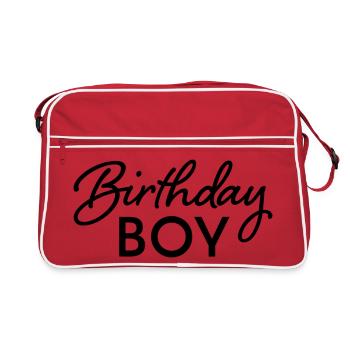 Garçon d’anniversaire - Sac Retro - rouge/blanc - Devant