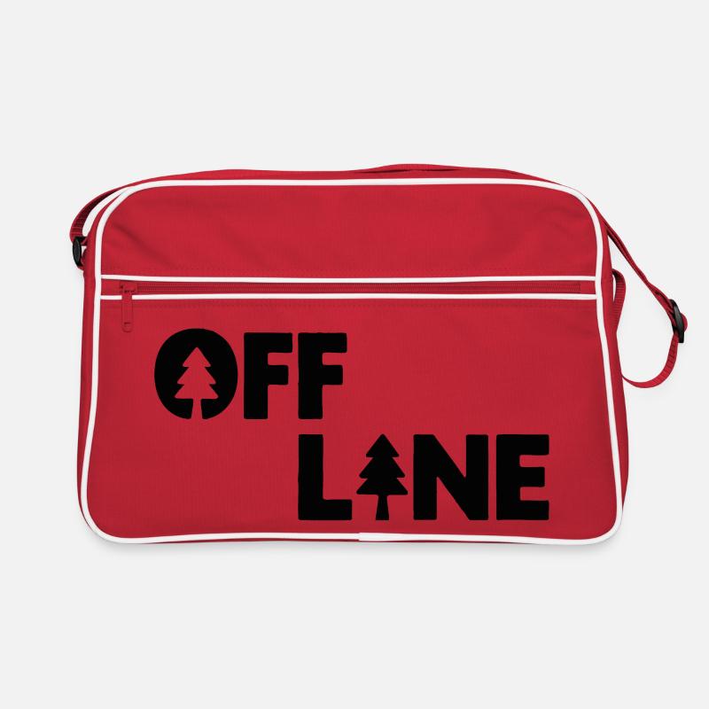Offline Waldsilhouette Retro Tasche