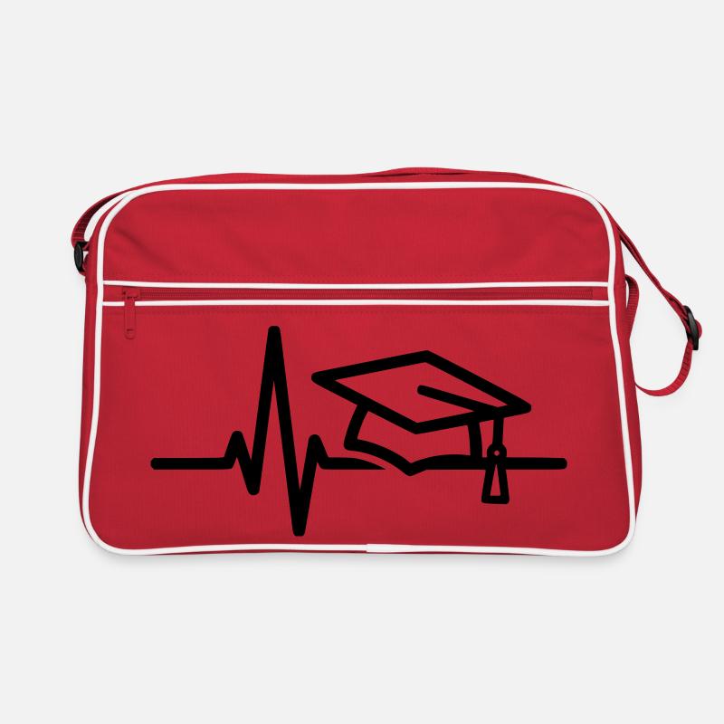 Graduation Heartbeat – Graduation & Student Design Retro Bag