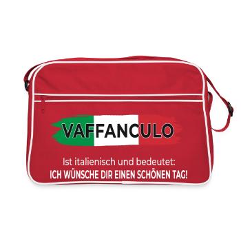 Vaffanculo – Have a nice day - Retro Bag - red/white - Front