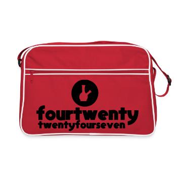 Cannabis 420 Fumée de cannabis Vape Chill Festival Wear - Sac Retro - rouge/blanc - Devant