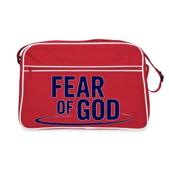 Peur du Typographe en gras y Emblème - Sac Retro - rouge/blanc - Devant