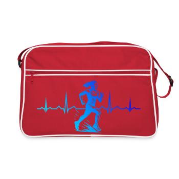 Motif récurrent qui fonctionne immédiatement - Sac Retro - rouge/blanc - Devant