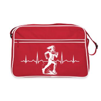 Compact running design for racing - Retro Bag - red/white - Front