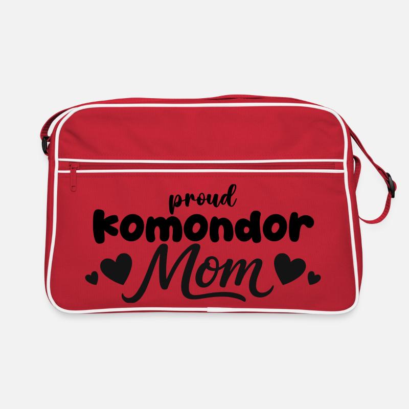 Stolze Mop Dog Mutter, Komondor Retro Tasche