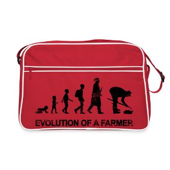 Development of a farmer - Retro Bag - red/white - Front