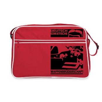 Deutsch-Sowjetische-Waffenbrüderschaft - Retro Tasche - Rot/Weiß - Vorne