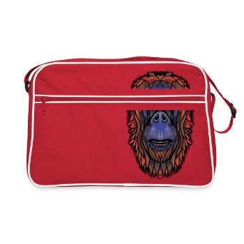 Butler von Jon Ball - Retro Tasche - Rot/Weiß - Vorne