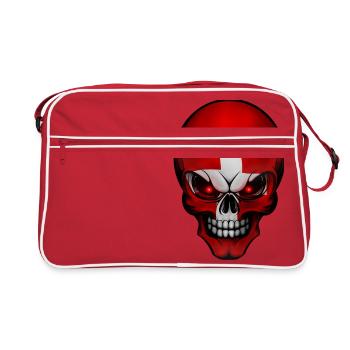 Crâne Suisse conçoit Allround - Sac Retro - rouge/blanc - Devant