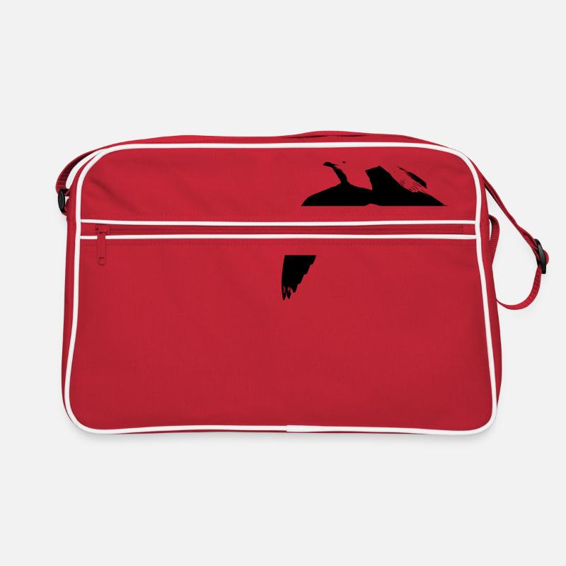 Möwe - Retro Tasche - Rot/Weiß