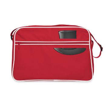 Wizard Wizard Sorcerer Magic Magic Witch Magic - Retro Bag - red/white - Front