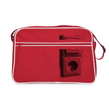 Retro light switch socket transparent - Retro Bag - red/white - Front