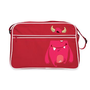 Monstaa Originaals Monster #16 - Sac Retro - rouge/blanc - Devant