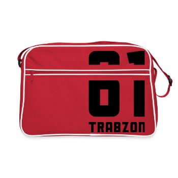61 Trabzon - Retro Tasche - Rot/Weiß - Vorne