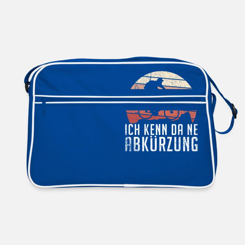 Ich kenn da eine Abkürzung - Radfahrer Retro Tasche