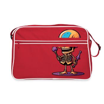 Squelette - Sac Retro - rouge/blanc - Devant