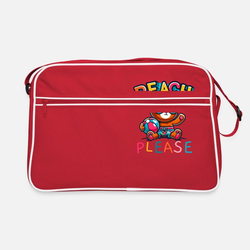 Drôle d’ours - Plage s’il vous plaît Sac Retro