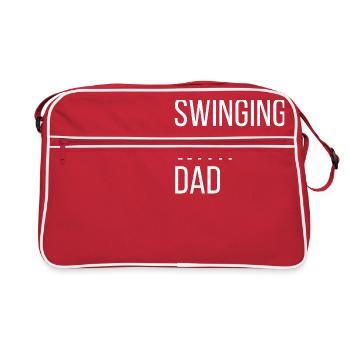Swinging With Dad Golf - Retro Bag - red/white - Front