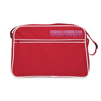 dreamteam - Retro Tasche - Rot/Weiß - Vorne