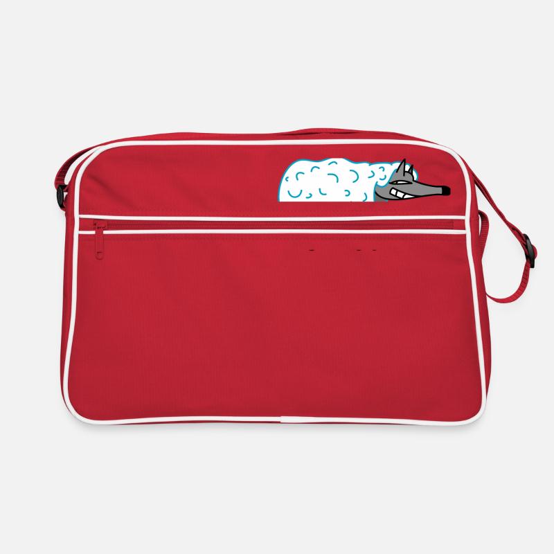 Wolf im Schafspelz Retro Tasche