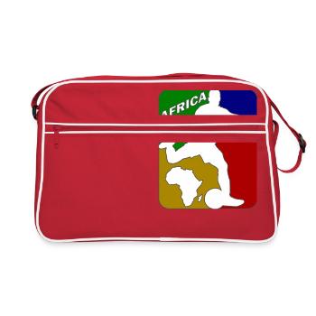 Fußball Afrika Cup - Retro Tasche - Rot/Weiß - Vorne
