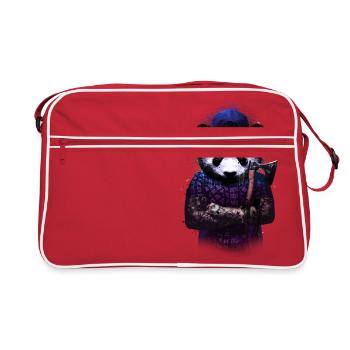 woods panda - Sac Retro - rouge/blanc - Devant