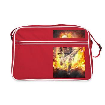 Fire Edition limitée ** ** Travailleur - Sac Retro - rouge/blanc - Devant