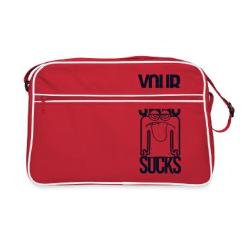 Votre Swag Sucks - Sac Retro - rouge/blanc - Devant