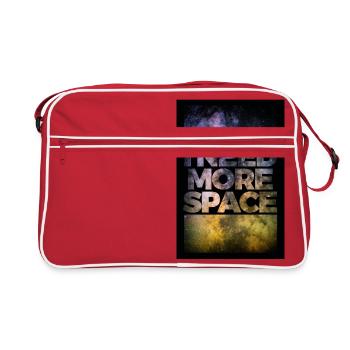 I need more space poster - Retro Bag - red/white - Front