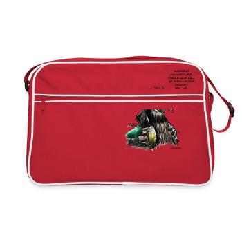 Boar, Deeply The Opening ... - Retro Bag - red/white - Front