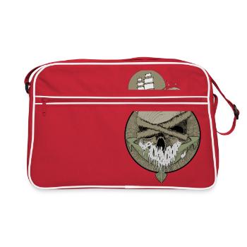 Anchor skull - Retro Bag - red/white - Front