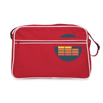 (Equalizer) - Retro Tasche - Rot/Weiß - Vorne