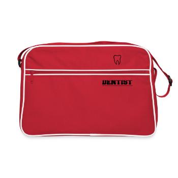 Dentist gift idea - Retro Bag - red/white - Front
