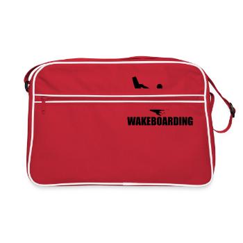 Wakeboarding Wasserschi - Retro Tasche - Rot/Weiß - Vorne