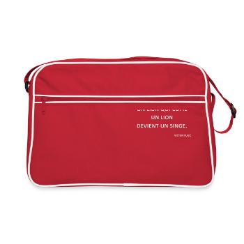 Singe - Victor Hugo - Sac Retro - rouge/blanc - Devant