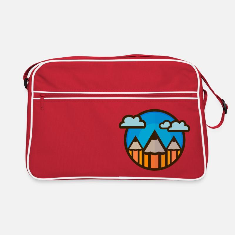 Stifte Landschaft 01 Retro Tasche