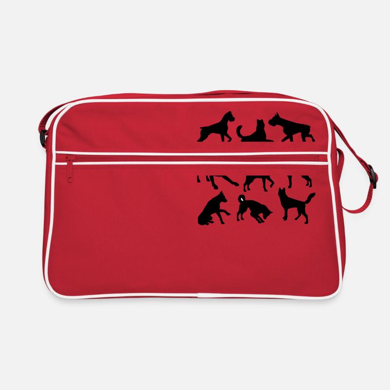 Hunde Retro Tasche