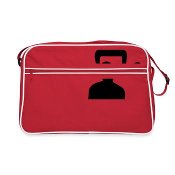 maux de tête - Sac Retro - rouge/blanc - Devant