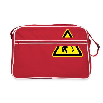 drunken - Retro Tasche - Rot/Weiß - Vorne